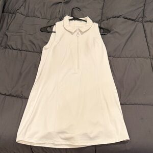 Z Supply White Sleeveless Polo Dress